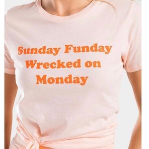 🆕 Trendy Sunday Funday Tee Crew neck casual fun